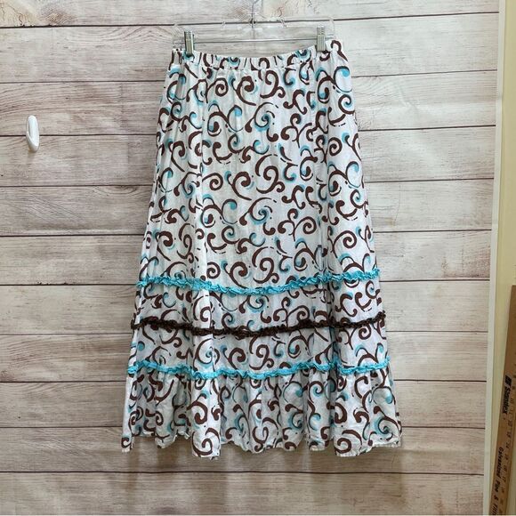 BIRCH HILL TIERED MAXI SKIRT - Picture 5 of 5